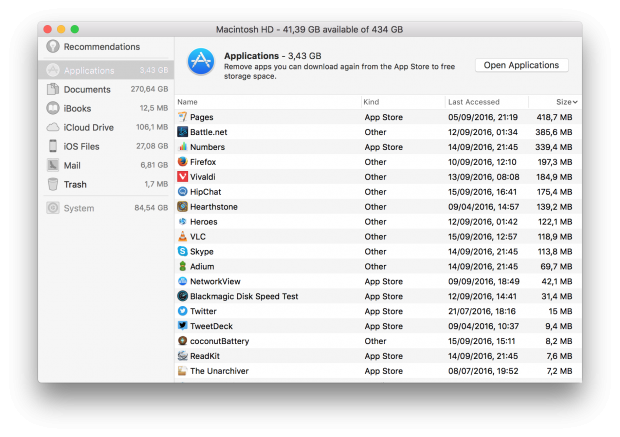 Auflistung der Programme (Screenshot: Golem.de)